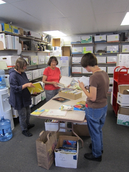 Our Monday Team sorting donations